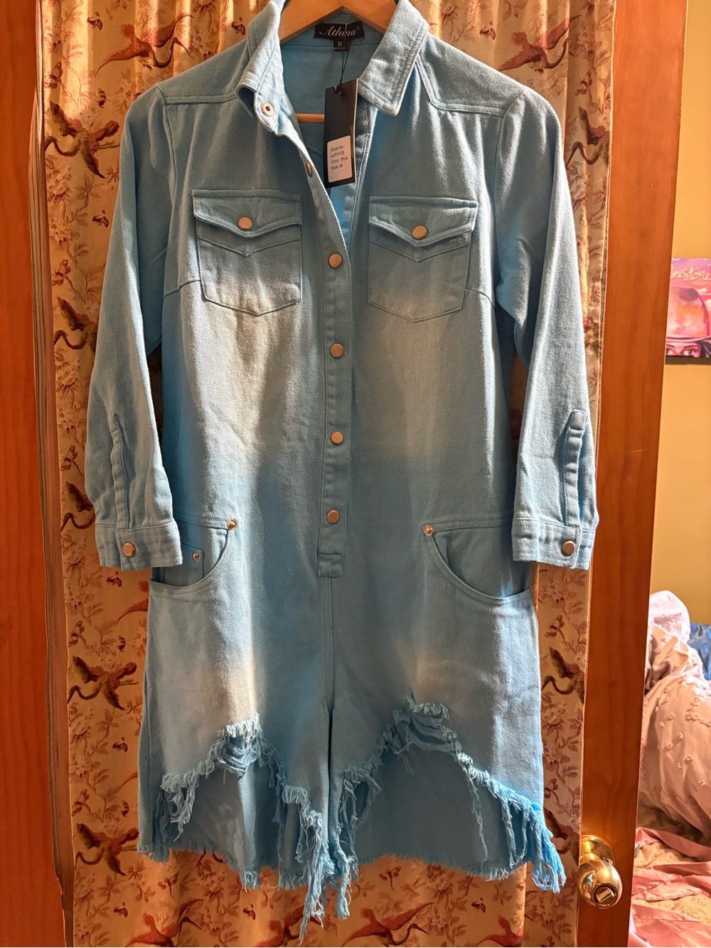 Western Denim Romper